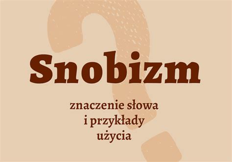 snob kto to.